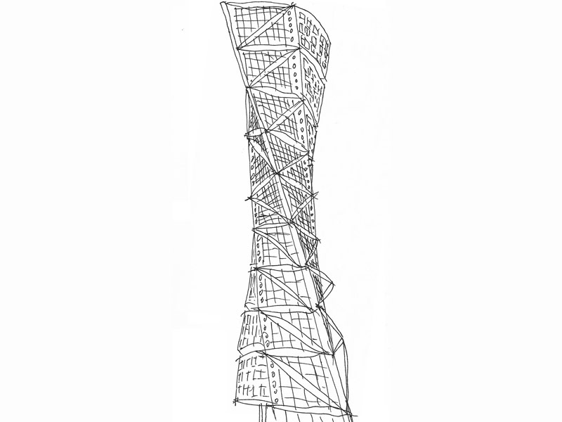 طراحی سازه برج چرخنده